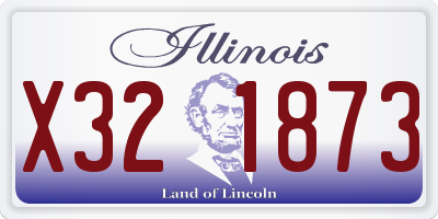 IL license plate X321873
