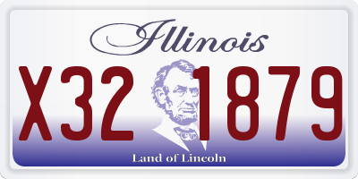 IL license plate X321879