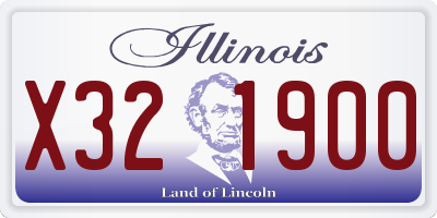 IL license plate X321900