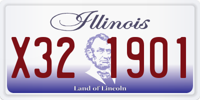 IL license plate X321901