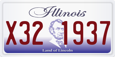 IL license plate X321937
