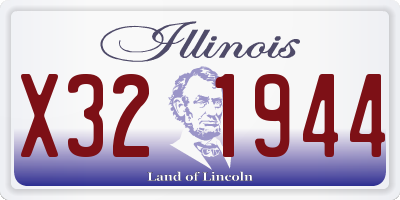 IL license plate X321944