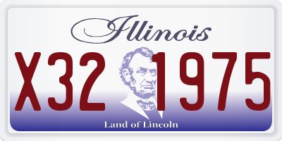 IL license plate X321975