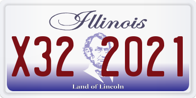 IL license plate X322021