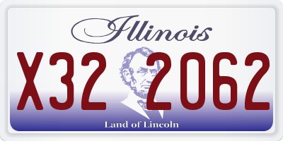 IL license plate X322062