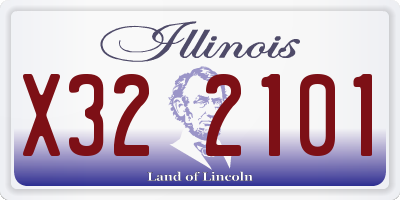 IL license plate X322101