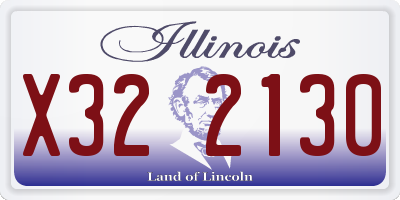 IL license plate X322130