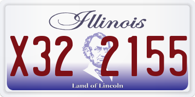 IL license plate X322155