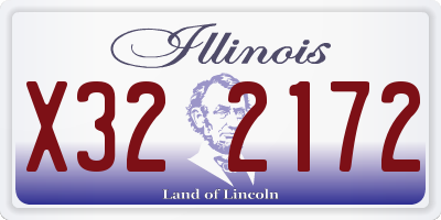 IL license plate X322172