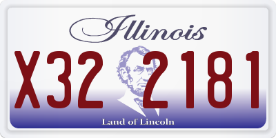 IL license plate X322181