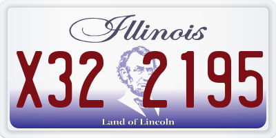 IL license plate X322195
