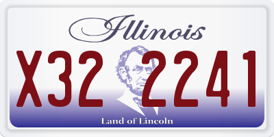 IL license plate X322241