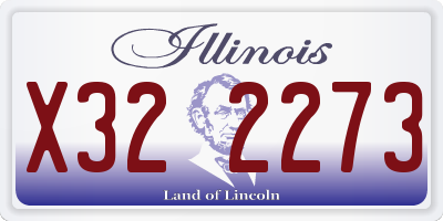 IL license plate X322273
