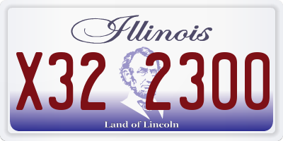 IL license plate X322300