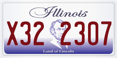 IL license plate X322307
