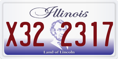 IL license plate X322317