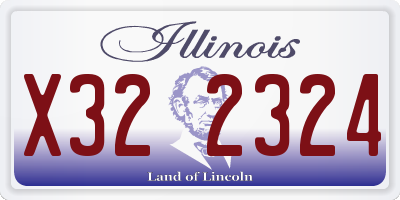 IL license plate X322324