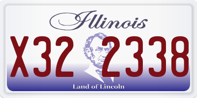IL license plate X322338