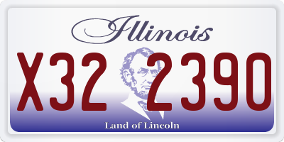IL license plate X322390