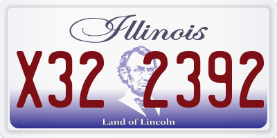 IL license plate X322392