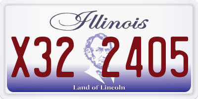 IL license plate X322405