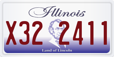 IL license plate X322411