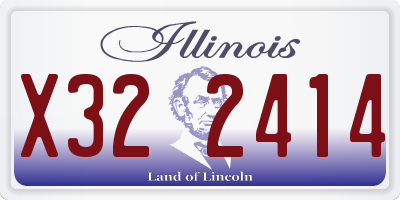 IL license plate X322414