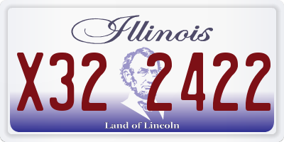 IL license plate X322422