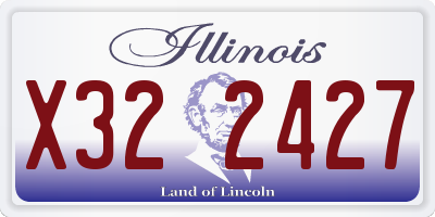 IL license plate X322427