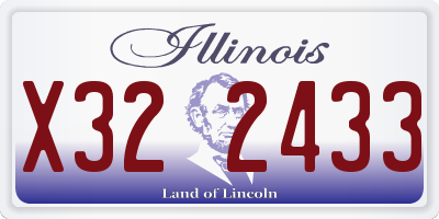 IL license plate X322433