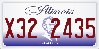 IL license plate X322435