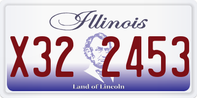 IL license plate X322453