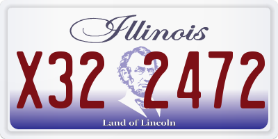 IL license plate X322472
