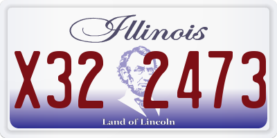 IL license plate X322473