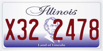 IL license plate X322478