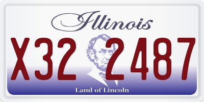 IL license plate X322487