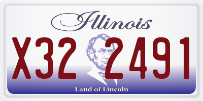 IL license plate X322491