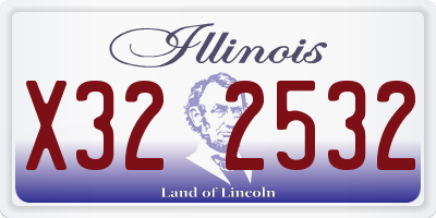IL license plate X322532