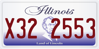 IL license plate X322553
