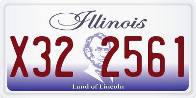 IL license plate X322561