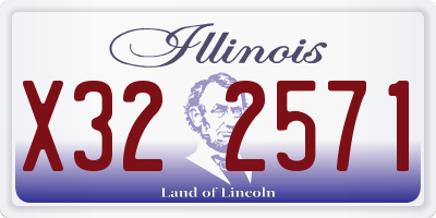 IL license plate X322571