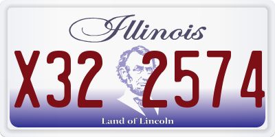 IL license plate X322574