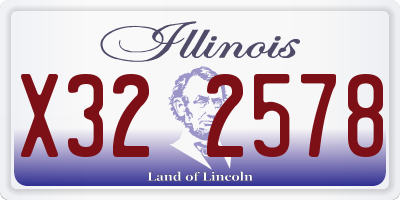 IL license plate X322578