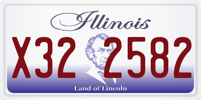 IL license plate X322582