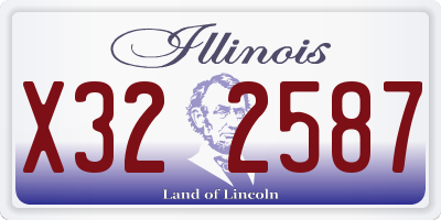 IL license plate X322587