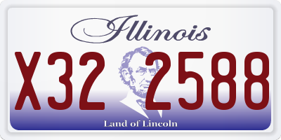 IL license plate X322588