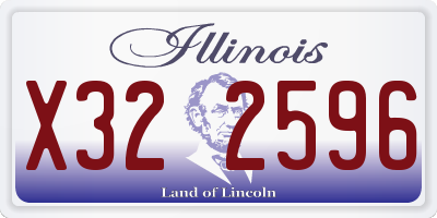 IL license plate X322596