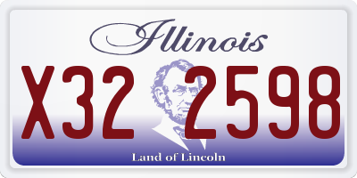 IL license plate X322598