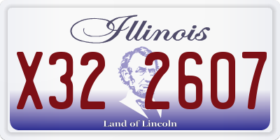 IL license plate X322607