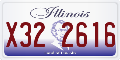 IL license plate X322616
